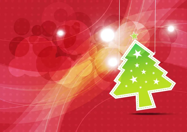 Weihnachtsbaum Hintergrund Illustration — Stockvektor