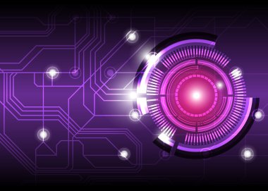 gelecekte dijital düğmesi tasarım arka plan