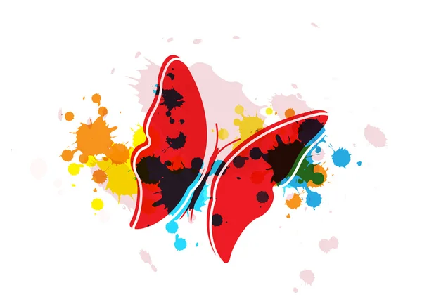 Motýl na pozadí umění — Stockový vektor
