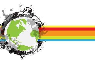 Çizim kroki küre banner tasarımı