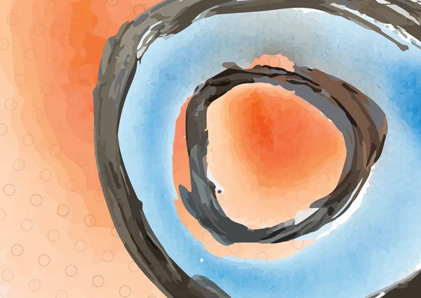 Acuarela pintado fondo abstracto — Archivo Imágenes Vectoriales