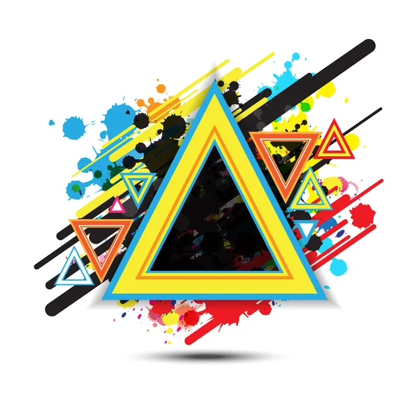 Abstraktes Dreieck Hintergrunddesign — Stockvektor