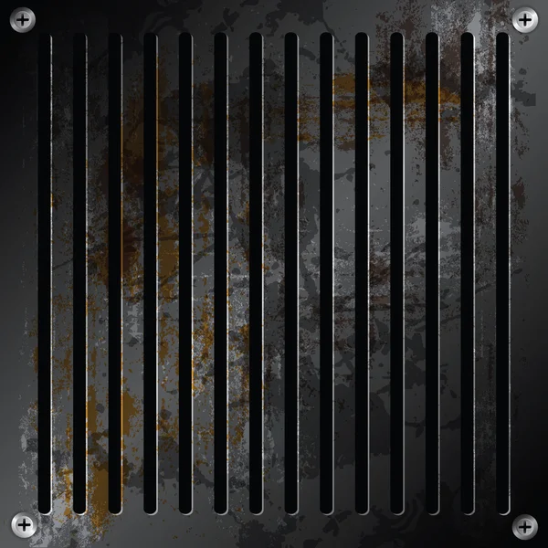 Metallischer Kühlergrill rostigen Hintergrund — Stockfoto