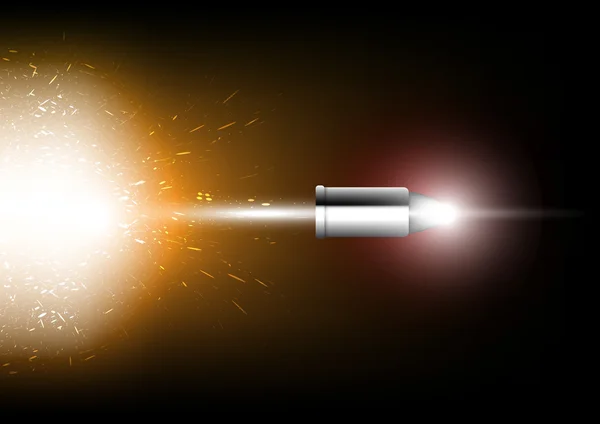 Bullet shot — Stock Vector