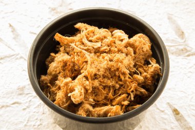 kase rendelenmis kurutulmuş domuz