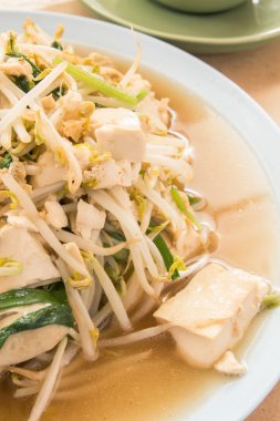 kızarmış fasulye filizi mix tofu