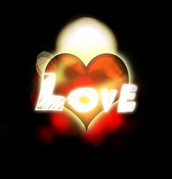 Liefde en hart — Stockfoto