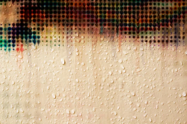 Dot pattern on wet background — Stock Photo, Image