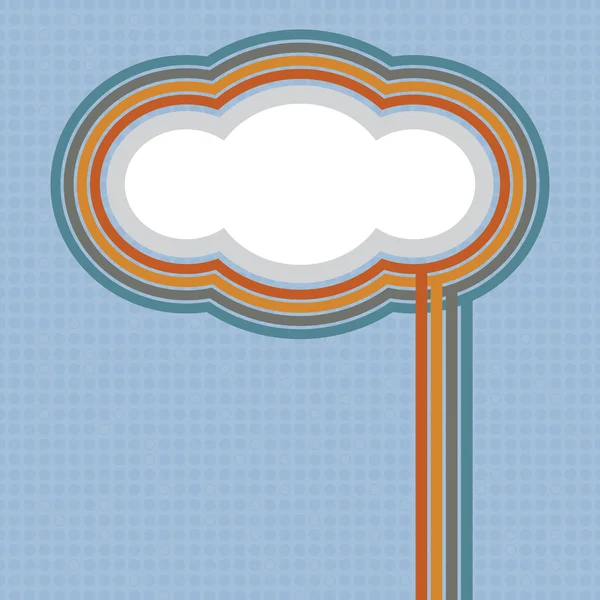 Cloud frame design — Stock Vector