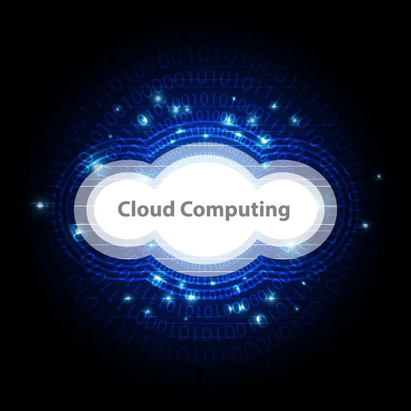 Cloud computing technology background — Stock Vector