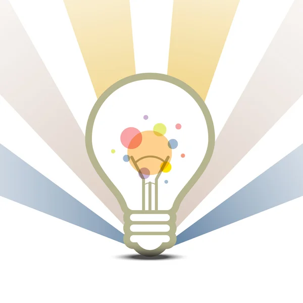 Lamp symbol design background — Stock Vector