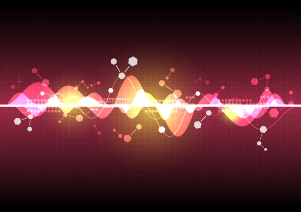 фон абстрактных научных элементов
