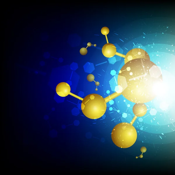 Wetenschap kernsplijting element concept — Stok Vektör