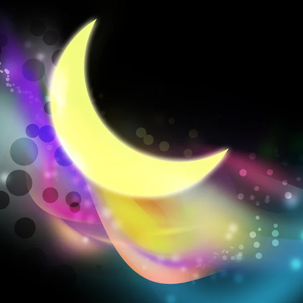 Illustration von Mond und Aura — Stockfoto