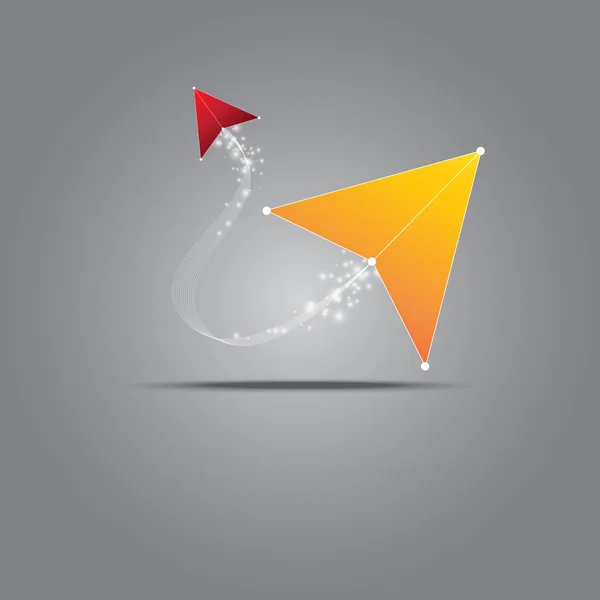Abstract arrow symbol design — Stock Vector