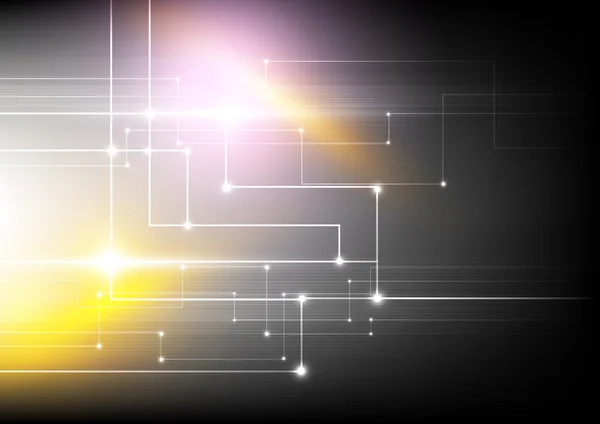 Netwerk met optische flare — Stockvector