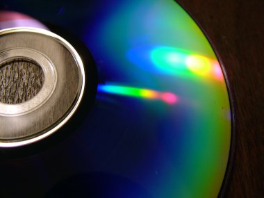 Kompakt disk yakın çekim