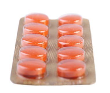 beyaz arkaplanda haplar