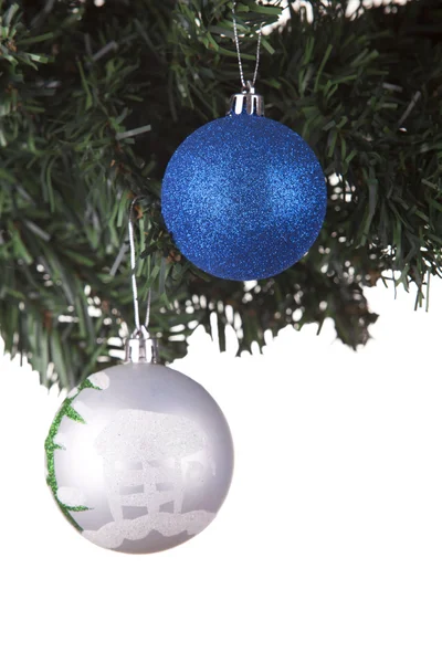 Christmas balls on a fir tree — Stock Photo, Image