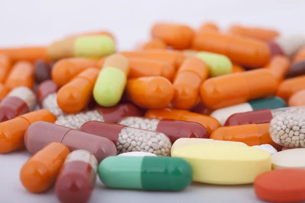 Pillen en capsules macro schot — Stockfoto