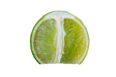 beyaz arkaplanda izole kireç