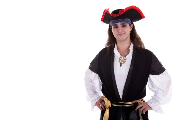 Pirat na białym tle — Zdjęcie stockowe