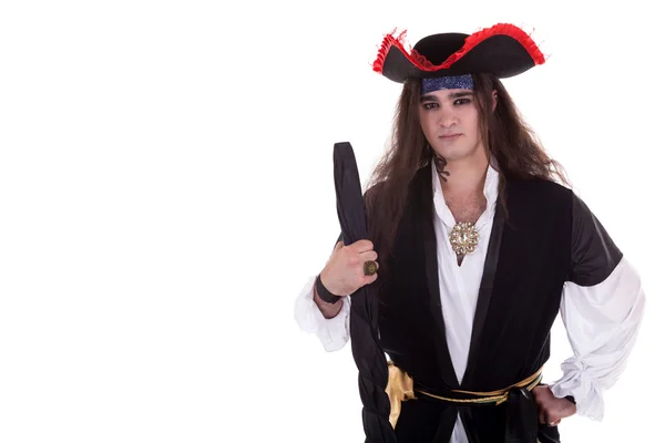 Pirat isoliert auf weißem Hintergrund — Stockfoto