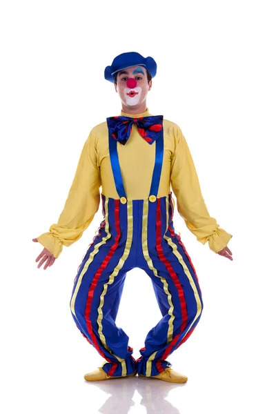Happy Clown isolated on white background — Stock Photo, Image