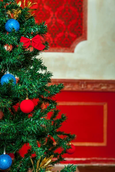 Sensasional vinobraní vánoční interiér — Stock fotografie