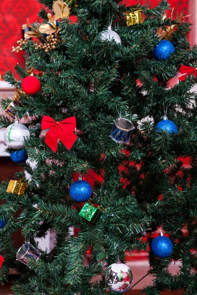 Сенсационный винтажный рождественский интерьер — стоковое фото