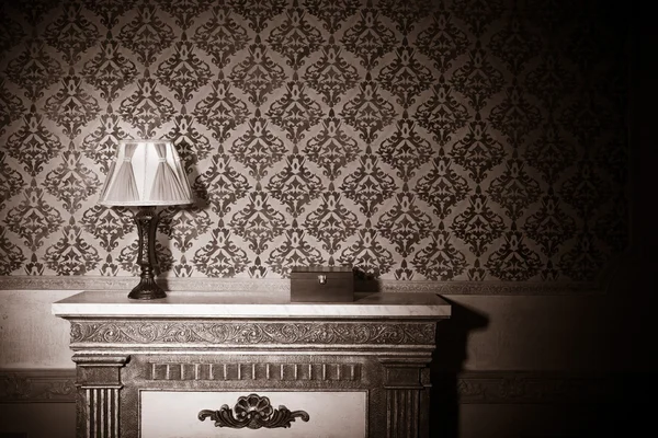 Vintage room interiör tonas bild — Stockfoto