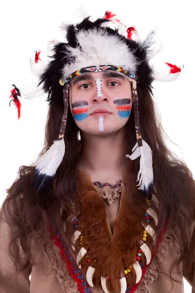 Portriat de homens nativos americanos em estúdio — Fotografia de Stock