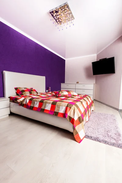 Camera da letto moderna interior design — Foto Stock