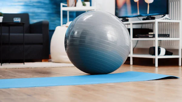 Close up of fitness toning ball used to exercise posture — Stock Photo, Image