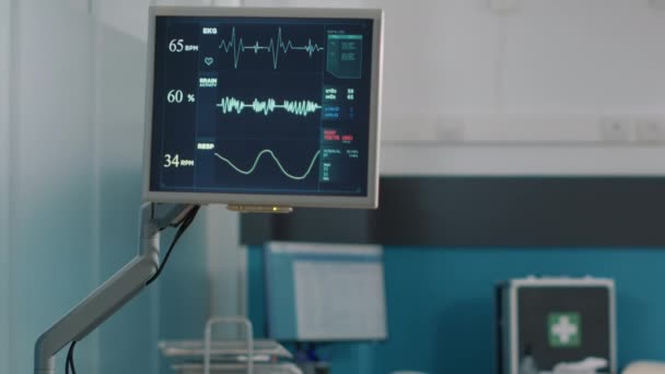 Detak jantung untuk mengukur detak jantung dan denyut nadi — Stok Video