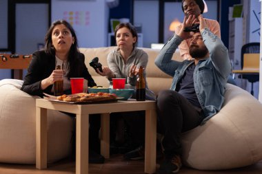 Office workers feeling frustrated about losing at video games