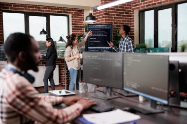 Security system developers analyzing application coding method in order to optimize data processing rate.