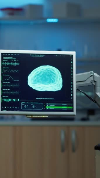 Vídeo Vertical Clínica Médica Neurologia Com Ninguém Nele Modernamente Equipado — Vídeo de Stock