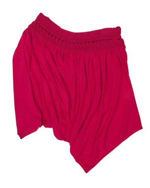 Cloth clothes, summer light shorts, object isolated on white background