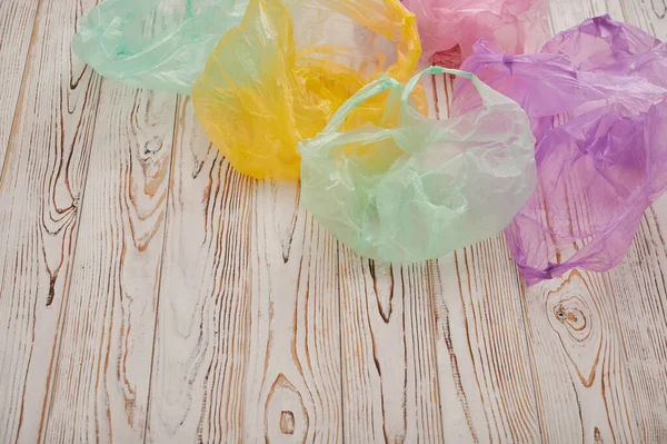 multi-colored plastic bags for products, disposable bags for packaging bulk products