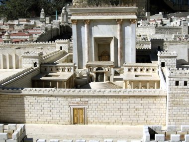 Second Temple. Ancient Jerusalem clipart