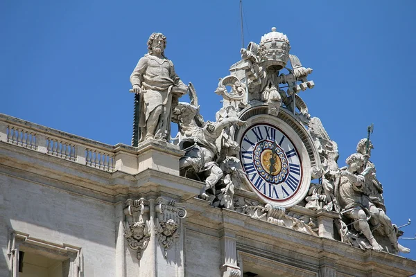 Relógio Basílica de São Pedro — Fotografia de Stock