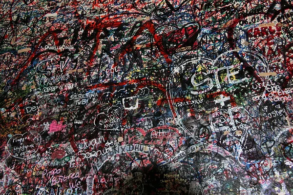 Muro de amor em Verona - Itália — Fotografia de Stock