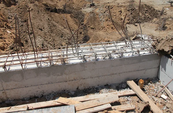 İnşaat site. Beton işleri