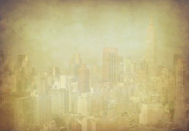 empire state binası ile Manhattan skyline