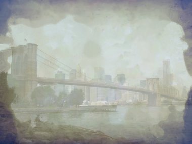 brooklyn Köprüsü'nün görünümü