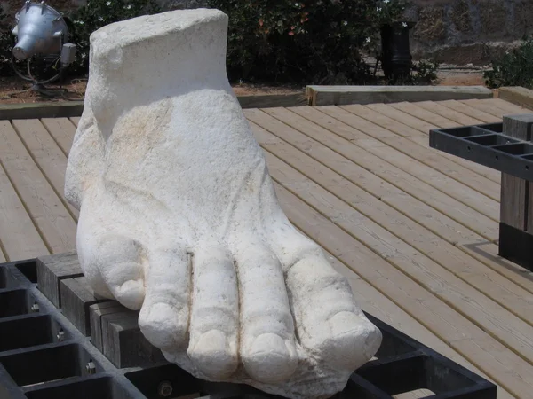 Giant marble foot — Stock Photo, Image