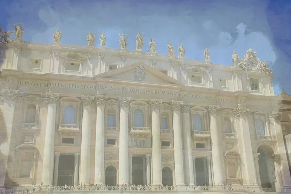 Szent Péter-bazilikára. Vatikán — Stock Fotó