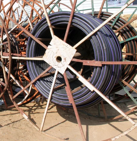 Cable coil closeup — Stock Photo, Image