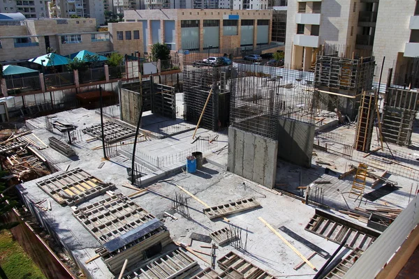 Trabajos de hormigón en la obra — Foto de Stock